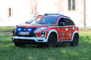 Ein Kommandowagen der Feuerwehr